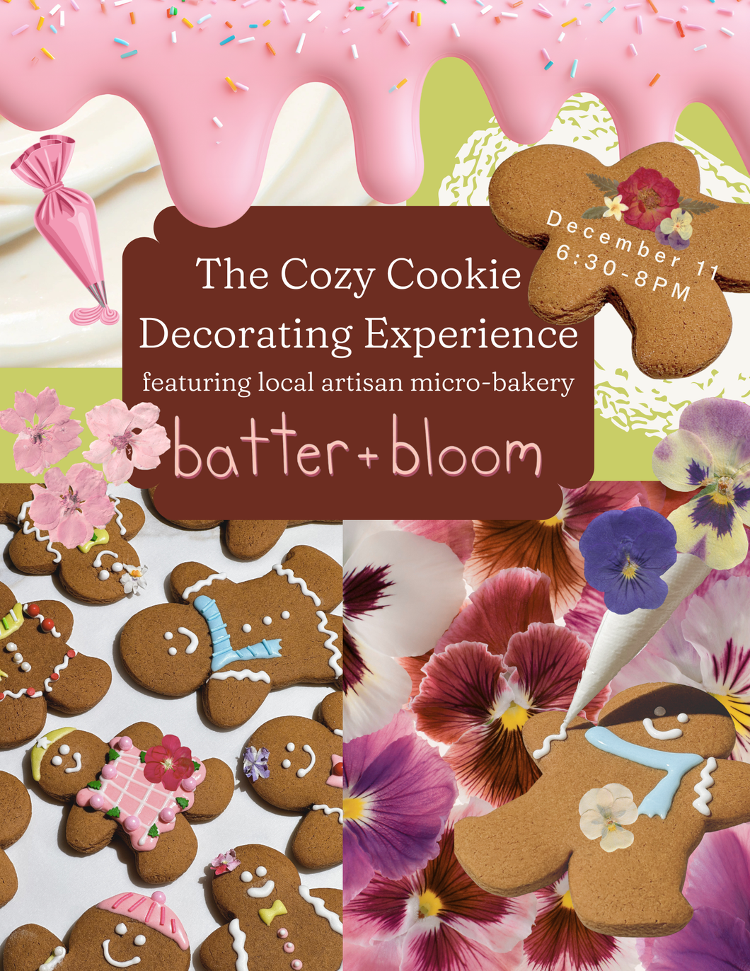 Artisan Series | 12.11 🎀 🍪 ❄ Cozy Cookie Decorating Experience x batter + bloom
