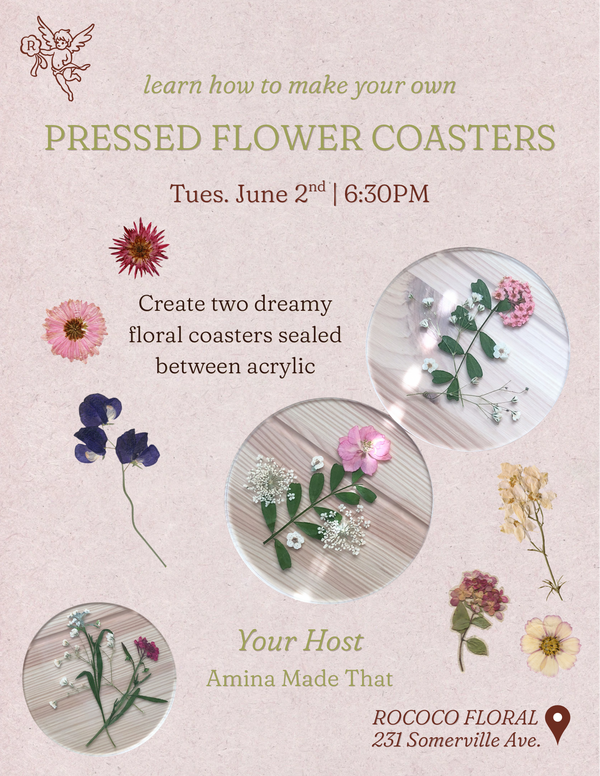 Artisan Series | 6.02 Design Pressed Flower Coasters image 1