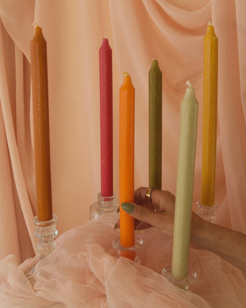 Taper Candle Pair + Holders